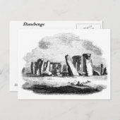 Stonehenge Vintage Kunst Postkarte (Vorne/Hinten)