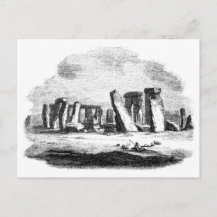 Stonehenge Vintage Kunst Postkarte