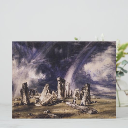 Stonehenge (von John Constable) Karte (Stehend Vorderseite)