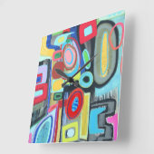 Stonehenge Wall Clock Quadratische Wanduhr (Winkel)