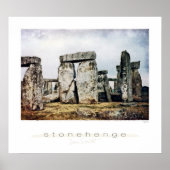 Stonehenge Watercolor Kunstdruckerei Poster (Vorne)