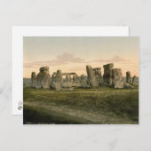 Stonehenge, Wiltshire, England c.1895 Postkarte (Vorne/Hinten)