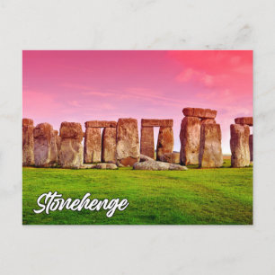 Stonehenge, Wiltshire, England Feiertagspostkarte