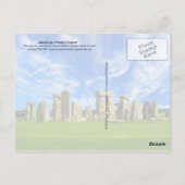 Stonehenge, Wiltshire, England Postkarte (Rückseite)