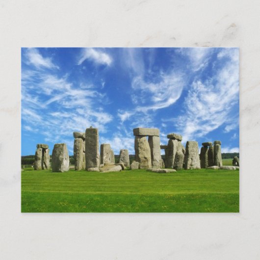 Stonehenge, Wiltshire, England Postkarte (Vorderseite)