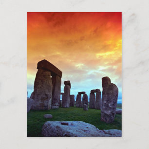 Stonehenge, Wiltshire, England Postkarte