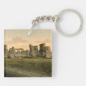 Stonehenge, Wiltshire, England Schlüsselanhänger (Rückseite)