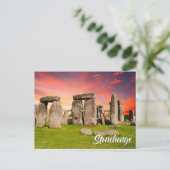 Stonehenge, Wiltshire, England, UK Feiertagspostkarte (Stehend Vorderseite)