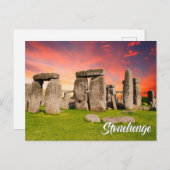 Stonehenge, Wiltshire, England, UK Feiertagspostkarte (Vorne/Hinten)