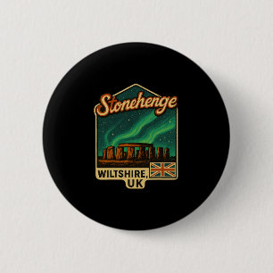 Stonehenge Wiltshire Großbritannien Aurora Boreali Button