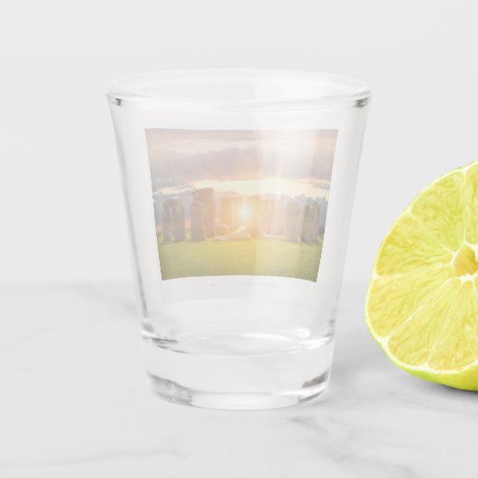 Stonehenge, Wiltshire Schnapsglas (Rückseite)