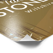 Stonehenge Wiltshire Train Poster (Ecke)