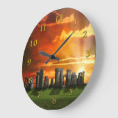 STONEHENGE WINTER SOLSTICE GROßE WANDUHR (Winkel)