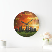 STONEHENGE WINTER SOLSTICE GROßE WANDUHR (Zuhause)