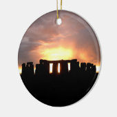 Stonehenge Winter-Sonnenwende-Verzierung Keramik Ornament (Links)