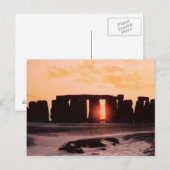 Stonehenge, Wintersolstice Postkarte (Vorne/Hinten)