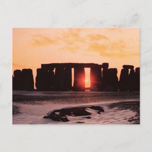 Stonehenge, Wintersolstice Postkarte (Vorderseite)