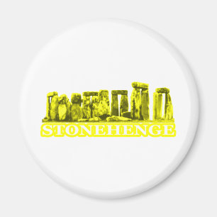 Stonehenge Yellow übersetzt MUSEUM Zazzle Geschenk Magnet