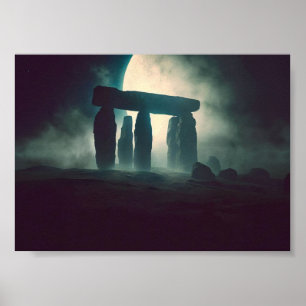 Stonehenge zu Alien Planet Poster