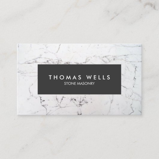 Stonemason Architect Visitenkarte (Vorderseite)