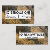 Stonemason Contractor Handyman Coole rustikale Tex Visitenkarte (Vorne/Hinten)
