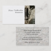 Stonemason-Gebäude Visitenkarte (Vorne/Hinten)