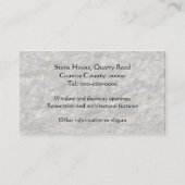 Stonemason-Gebäude Visitenkarte (Rückseite)