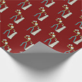 Stonemason Stickman Geschenkpapier (Ecke)