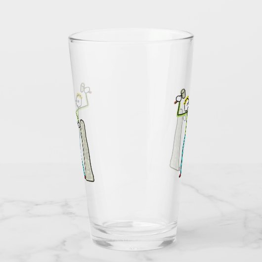 Stonemason Stickman Glas (Links)