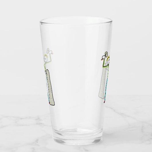 Stonemason Stickman Glas (Rechts)