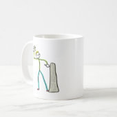Stonemason Stickman Kaffeetasse (Vorderseite Links)