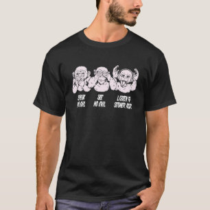 Stoner Rock Three Wise Monkeys Stone T-Shirt