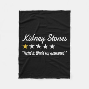 Stones 1-Sterne-Bewertung Nierensteine Nierenerkra Fleecedecke