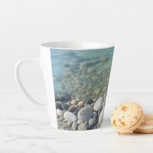 Stones Beach Schöne Natur Meer Kieselsteine Küste Milchtasse