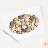 Stones Custom Blank Trendy Nature Template Ovaler Aufkleber (Umschlag)