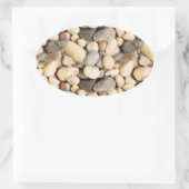 Stones Custom Blank Trendy Nature Template Ovaler Aufkleber (Tasche)