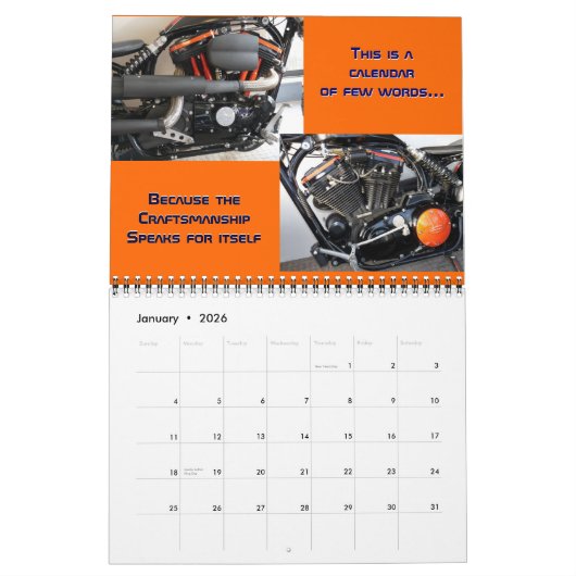 Stones Custom Motorcycle Kalender 2012 (Jan 2026)