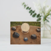 Stones erzählen postkarte (Stehend Vorderseite)