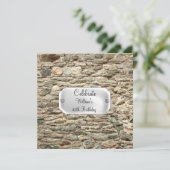 Stones Geburtstagsfeier Einladung (Stehend Vorderseite)