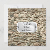 Stones Geburtstagsfeier Einladung (Vorderseite)