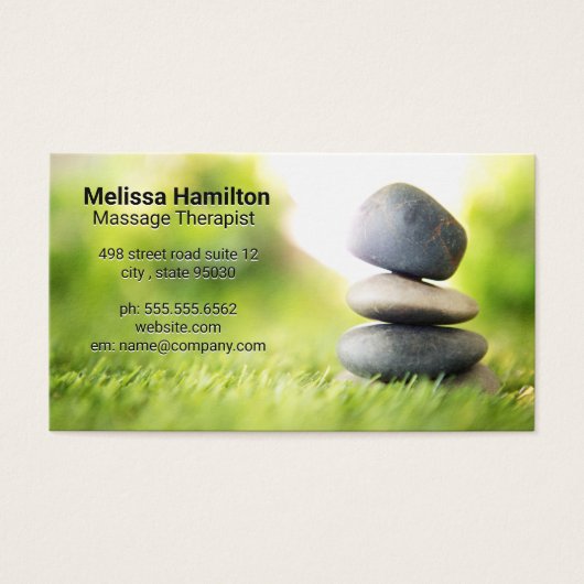 Stones im Gras (Vorderseite)