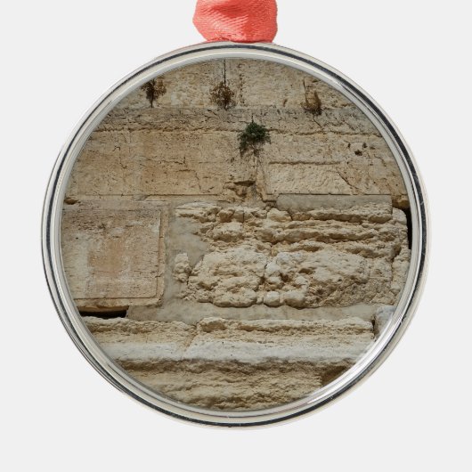 Stones Kotel Western Wall Jerusalem Ornament Aus Metall (Vorne)