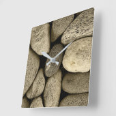 Stones Quadratische Wanduhr (Winkel)