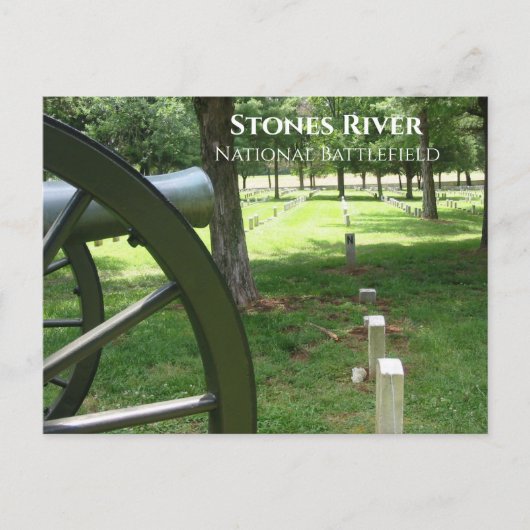 Stones River National Battlefeild and Friedhof, TN Postkarte (Vorderseite)