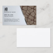 Stones Texture Floor Contractor Business Card Visitenkarte (Vorne/Hinten)