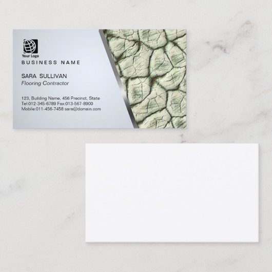 Stones Texture Zuhause Reparaturen Umformung Visitenkarte (Vorne/Hinten)