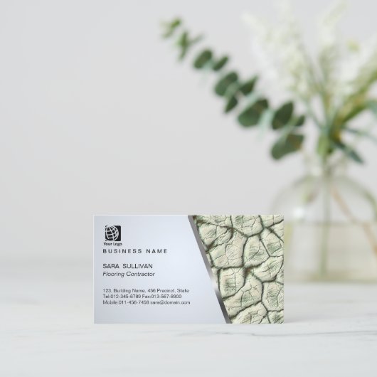Stones Texture Zuhause Reparaturen Umformung Visitenkarte (Stehend Vorderseite)