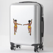 Stones Web Back Yellow #1 String Aufkleber (Koffer)