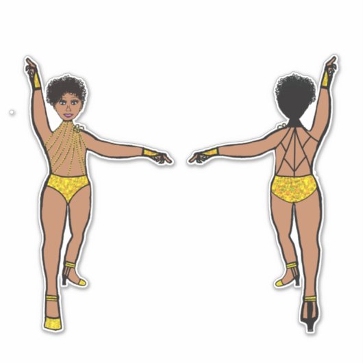 Stones Web Back Yellow #2 Aufkleber (Vorderseite)