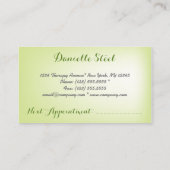 Stones Zen Therapeut Business Card Terminkarte (Rückseite)